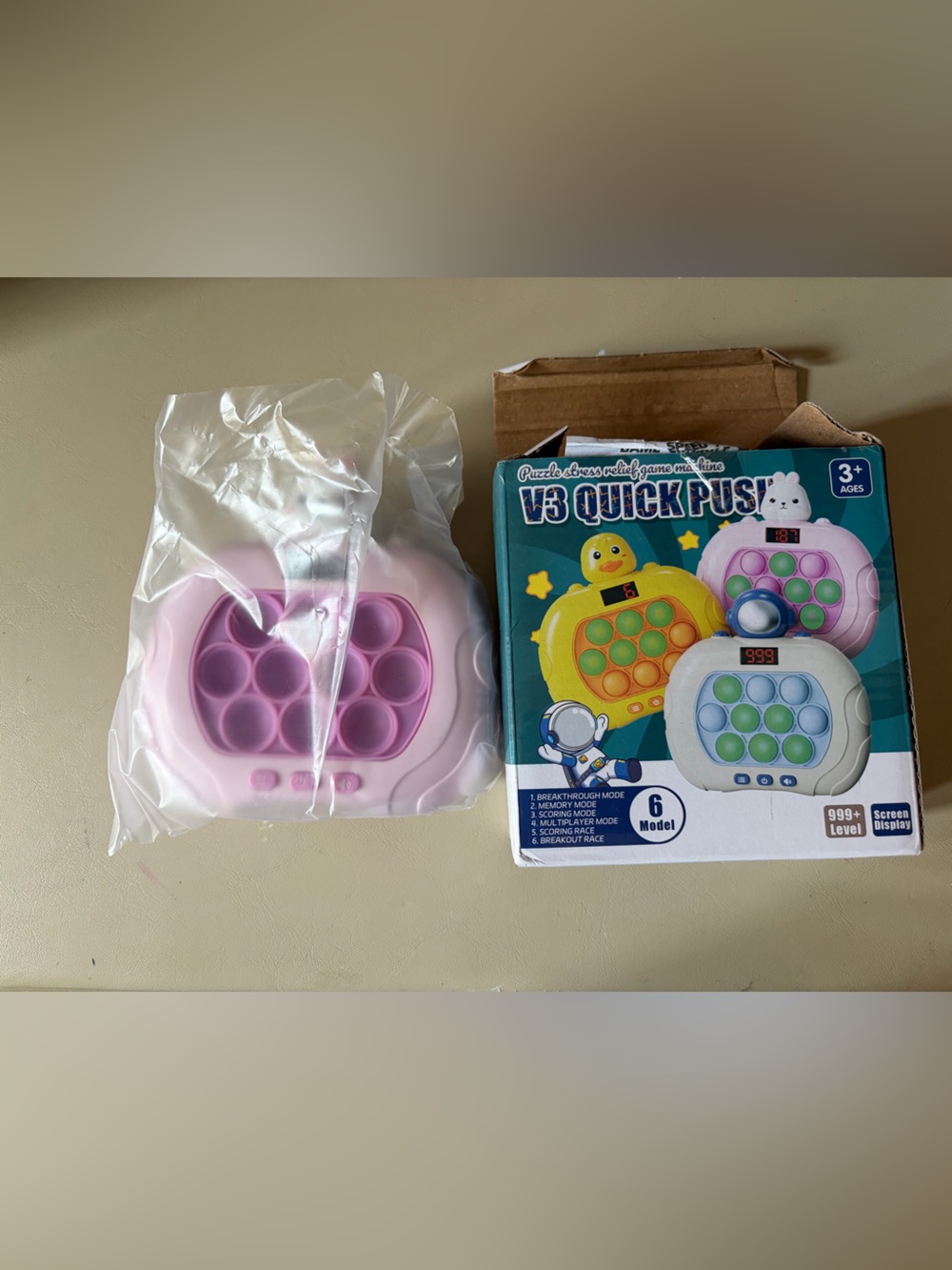 Pink Kids Bubble Pop Fidget Toy - Sensory Popper